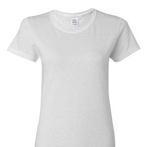 Gildan women's white T-shirt